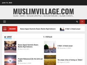 'muslimvillage.com' screenshot