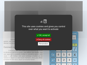 'calculateur.com' screenshot