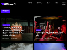 'thedjrevolution.com' screenshot