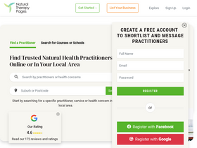 'naturaltherapypages.com.au' screenshot