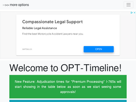 'opttimeline.com' screenshot