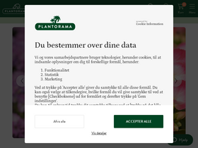 'plantorama.dk' screenshot