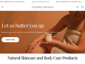 celestenaturals.com homepage screenshot