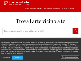 'itinerarinellarte.it' screenshot