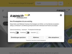 'kapsch.net' screenshot