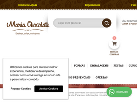 'mariachocolate.com.br' screenshot