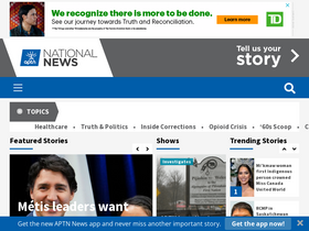 'aptnnews.ca' screenshot