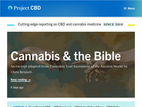 'projectcbd.org' screenshot