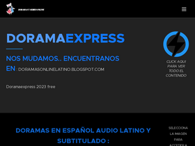 'doramaexpressdoramasenlatino.com' screenshot