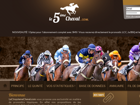 'lecinquiemecheval.com' screenshot