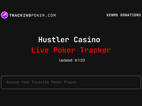 'trackingpoker.com' screenshot