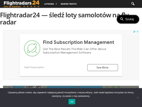 'flightradars24.pl' screenshot