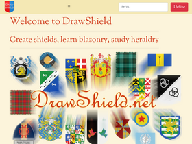 'drawshield.net' screenshot