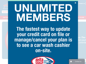'deltasoniccarwash.com' screenshot