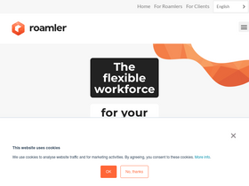 'roamler.com' screenshot