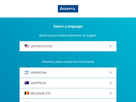 'adaptil.com' screenshot