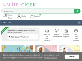 'kalitecicek.com' screenshot