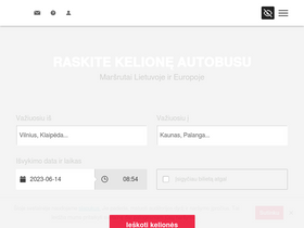 'autobusubilietai.lt' screenshot