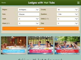 'lodgeswithhottubs.org.uk' screenshot