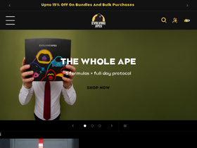 evolvingapes.com homepage screenshot