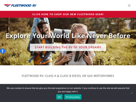 'fleetwoodrv.com' screenshot