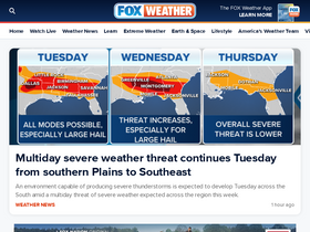 'foxweather.com' screenshot