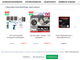 'freie-waffen.com' screenshot
