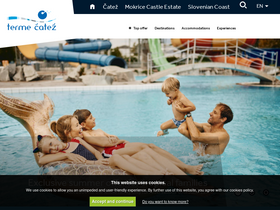 'terme-catez.si' screenshot