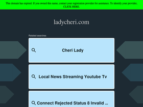 ladycheri.com homepage screenshot