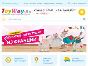 'toyway.ru' screenshot