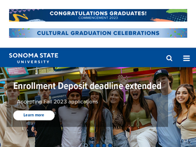 'sonoma.edu' screenshot