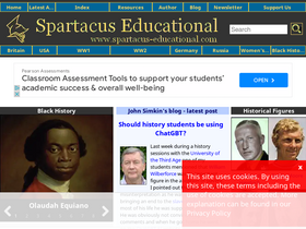 'spartacus-educational.com' screenshot