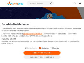 'ebikeshop.hu' screenshot