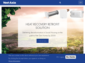 'vent-axia.com' screenshot