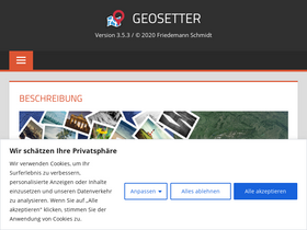 'geosetter.de' screenshot