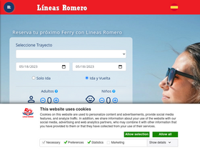 'lineasromero.com' screenshot