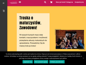 'kursydomatury.pl' screenshot