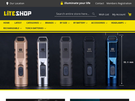 'liteshop.com.au' screenshot
