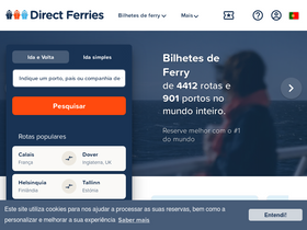 'directferries.pt' screenshot