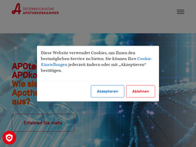 'apothekerkammer.at' screenshot