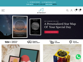 Ritwikas homepage screenshot