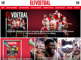 'elfvoetbal.nl' screenshot