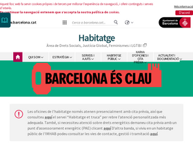 'habitatge.barcelona' screenshot