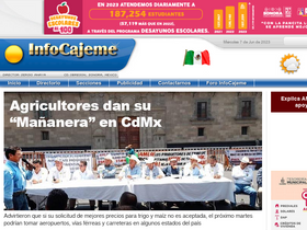 'infocajeme.com' screenshot