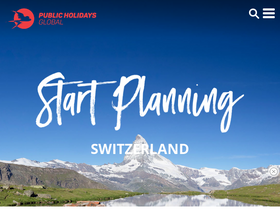 'publicholidays.ch' screenshot