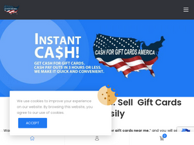 'cash4giftcardsamerica.com' screenshot