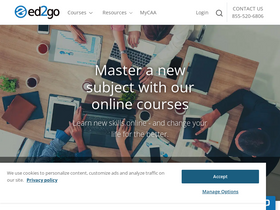 'ed2go.com' screenshot