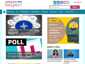 'callcentrehelper.com' screenshot