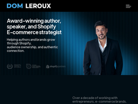 domleroux.com homepage screenshot