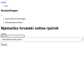 'crodict.hr' screenshot